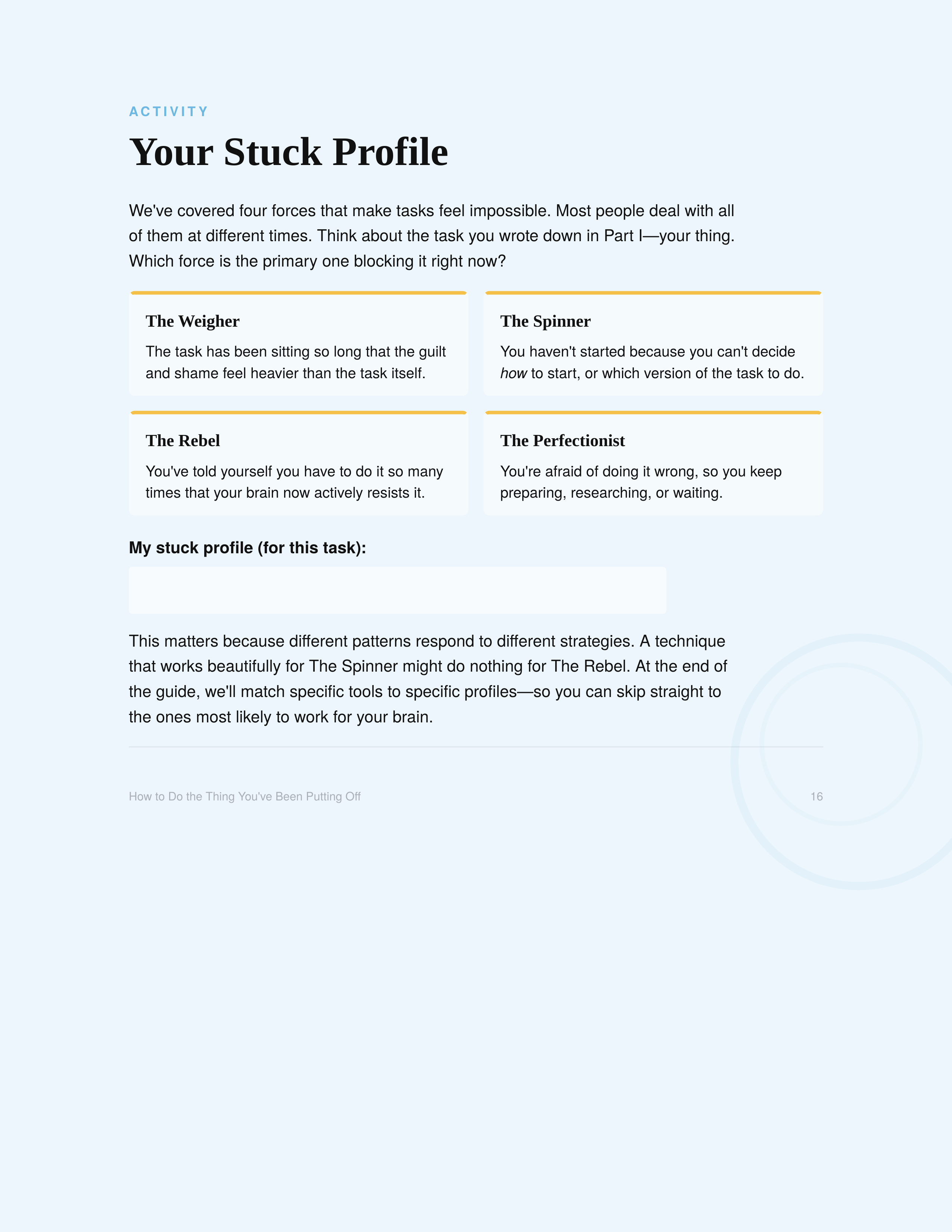 Your Stuck Profile quiz